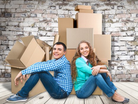 Protective packing materials used for fragile household items during a house move