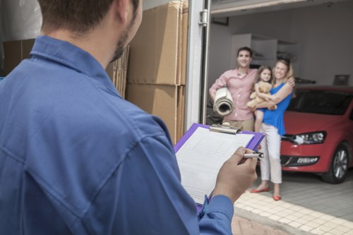 Protective wrapping and lifting equipment used for piano removals