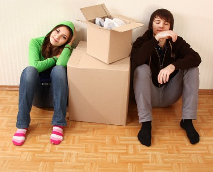 Commercial moving team preparing an office relocation in Chiswick